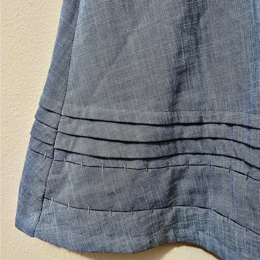 Banana Republic Chambray Off The Shoulder A Line Dress Womens size 12 - Picture 3 of 11